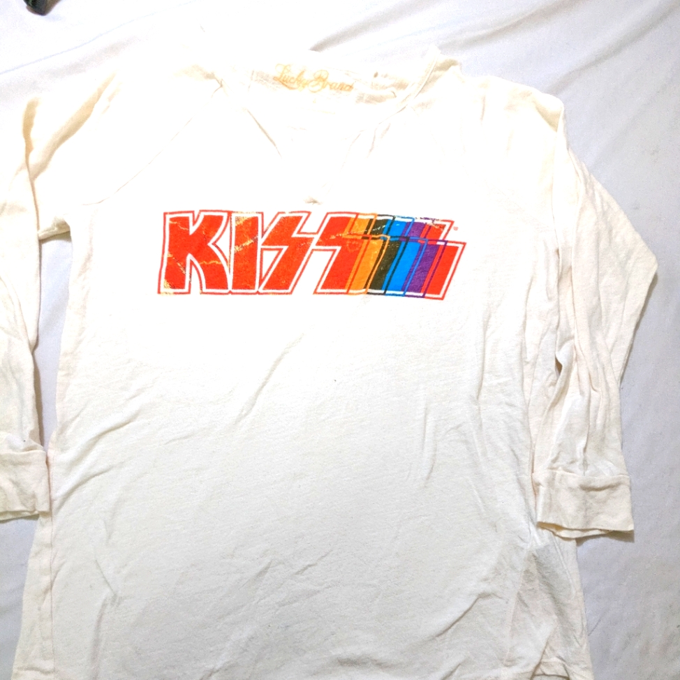 Kiss 02 Band Long Sleeve Top Small By Lucky Brand
